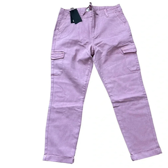Paige Christy Cargo Vintage Garden Rose Drawstring Pants...